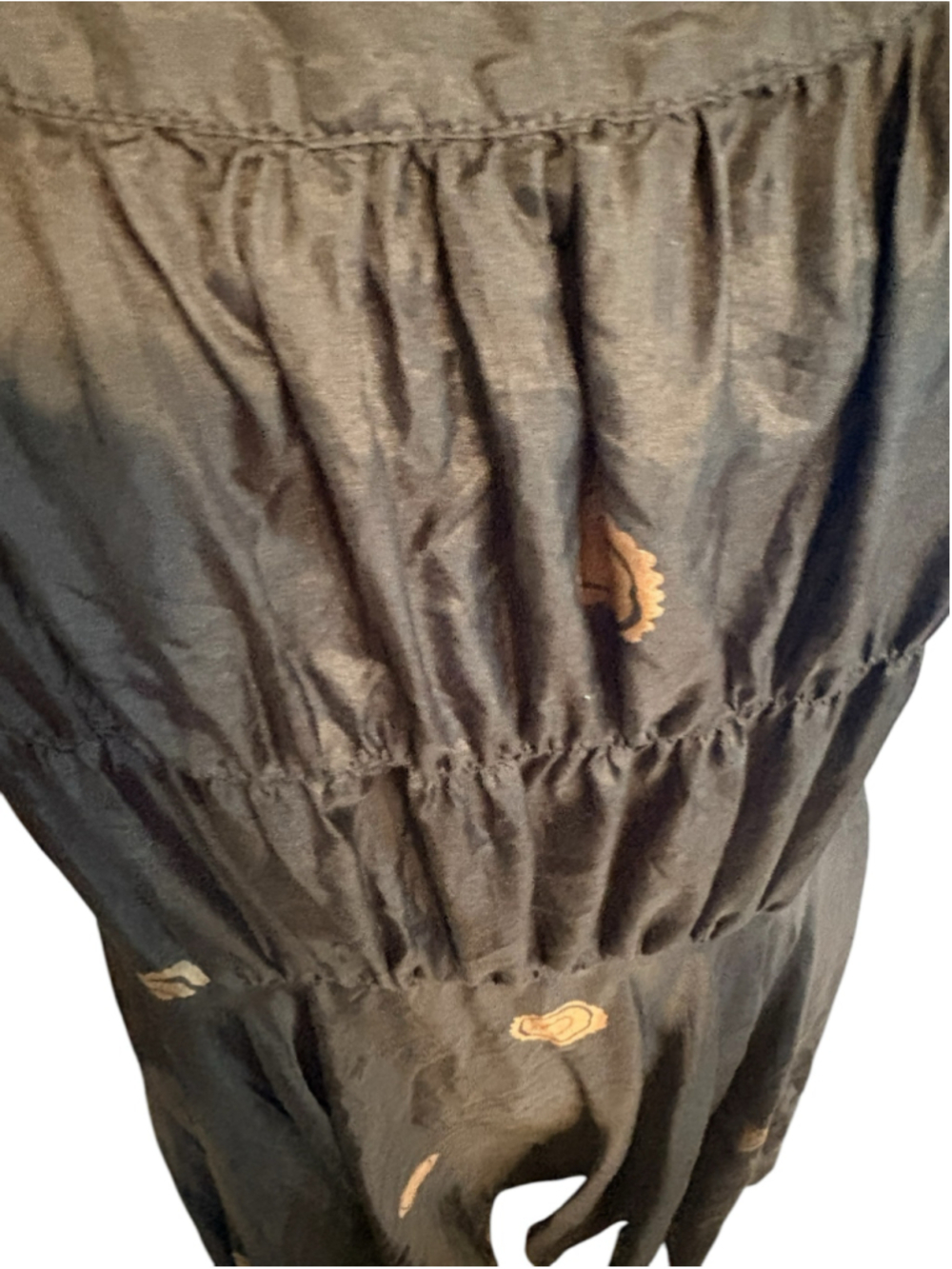 Biya by Johnny Was Black Silk Dress Size M - Picture 4 of 10